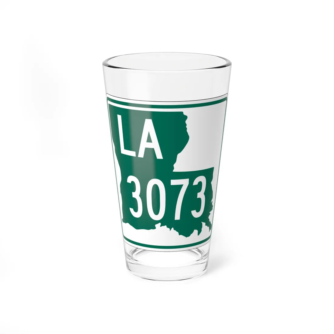 Louisiana 3073 (Louisiana) (Road Sign) Pint Glass 16oz 16oz - Go Mug Yourself