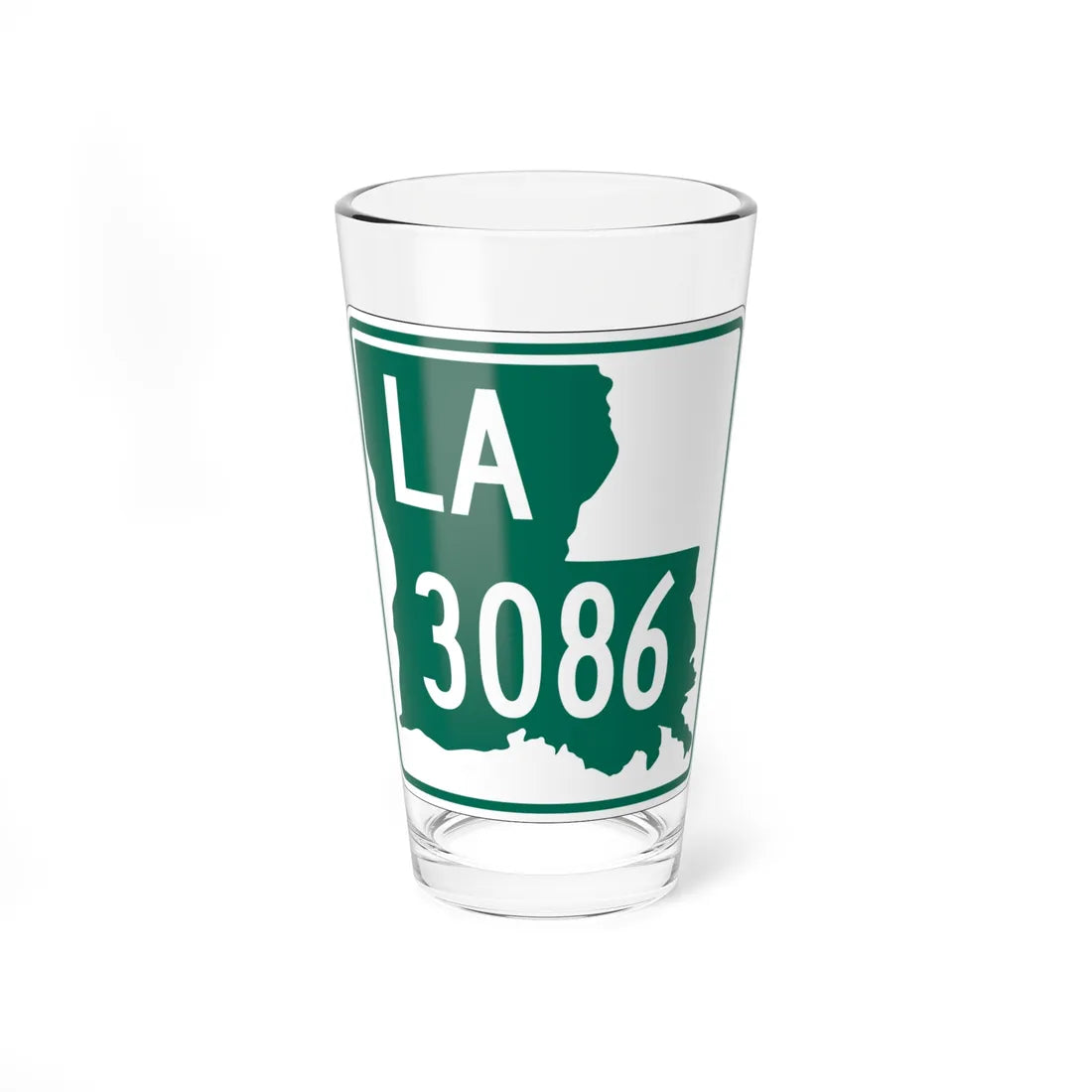 Louisiana 3086 (Louisiana) (Road Sign) Pint Glass 16oz - Go Mug Yourself