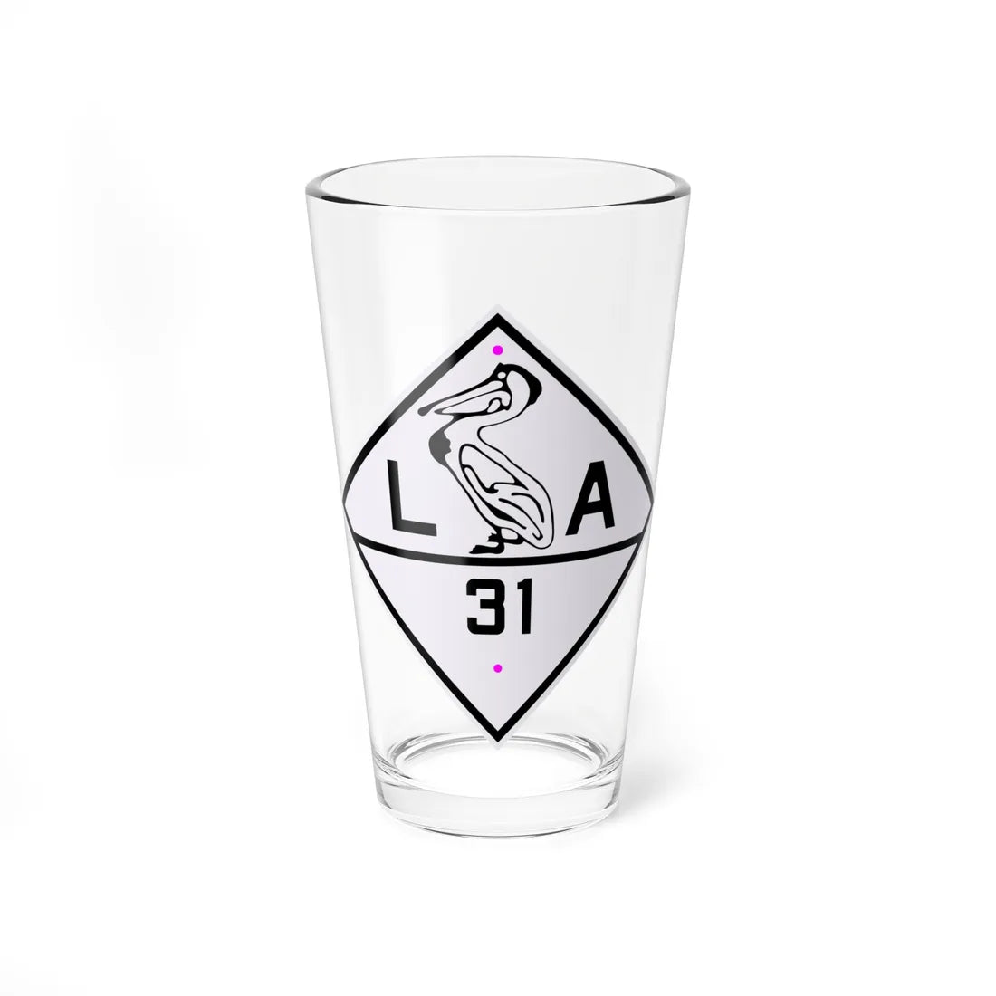 Louisiana 31 1924 (Louisiana) (Road Sign) Pint Glass 16oz 16oz - Go Mug Yourself