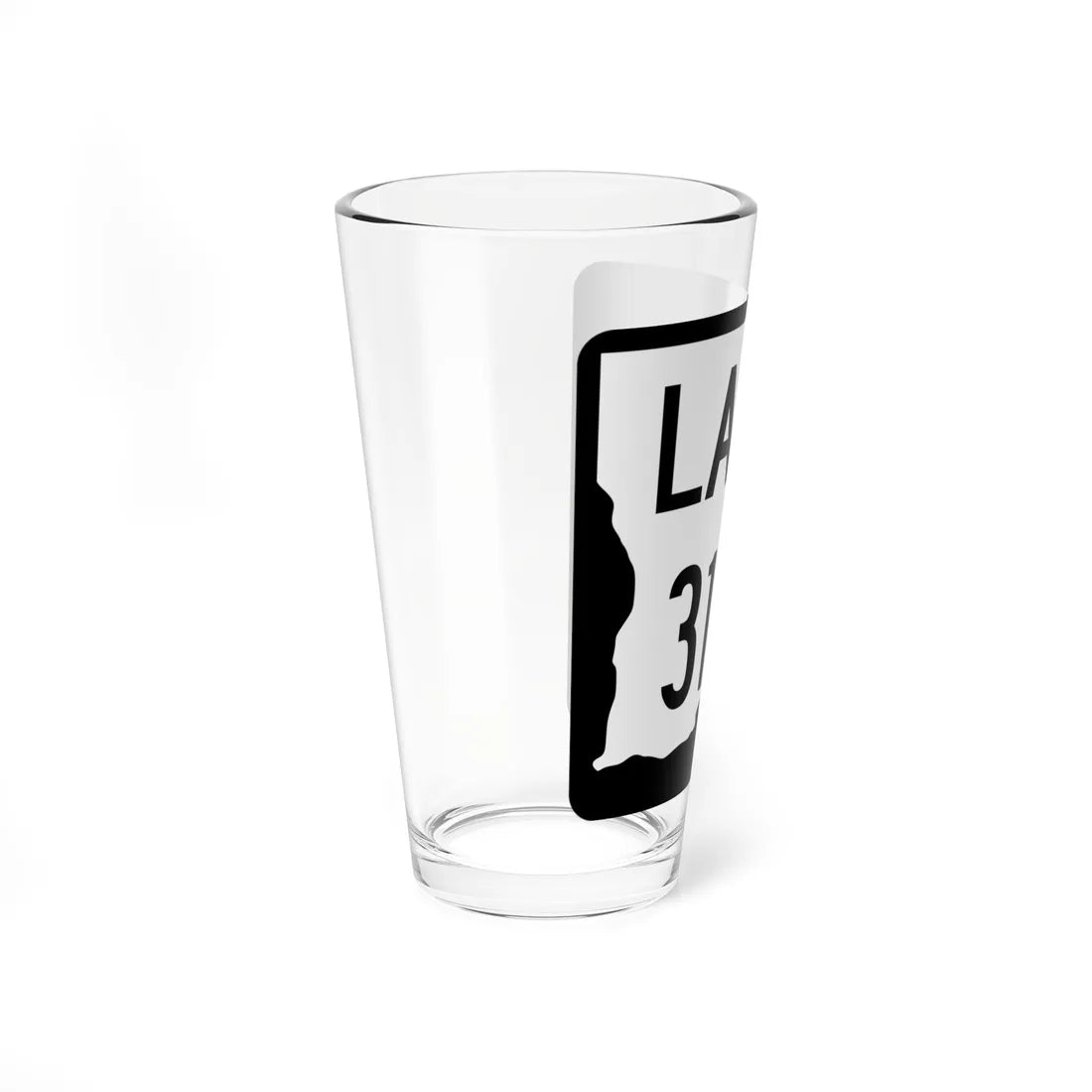 Louisiana 3165 2008 (Louisiana) (Road Sign) Pint Glass 16oz - Go Mug Yourself
