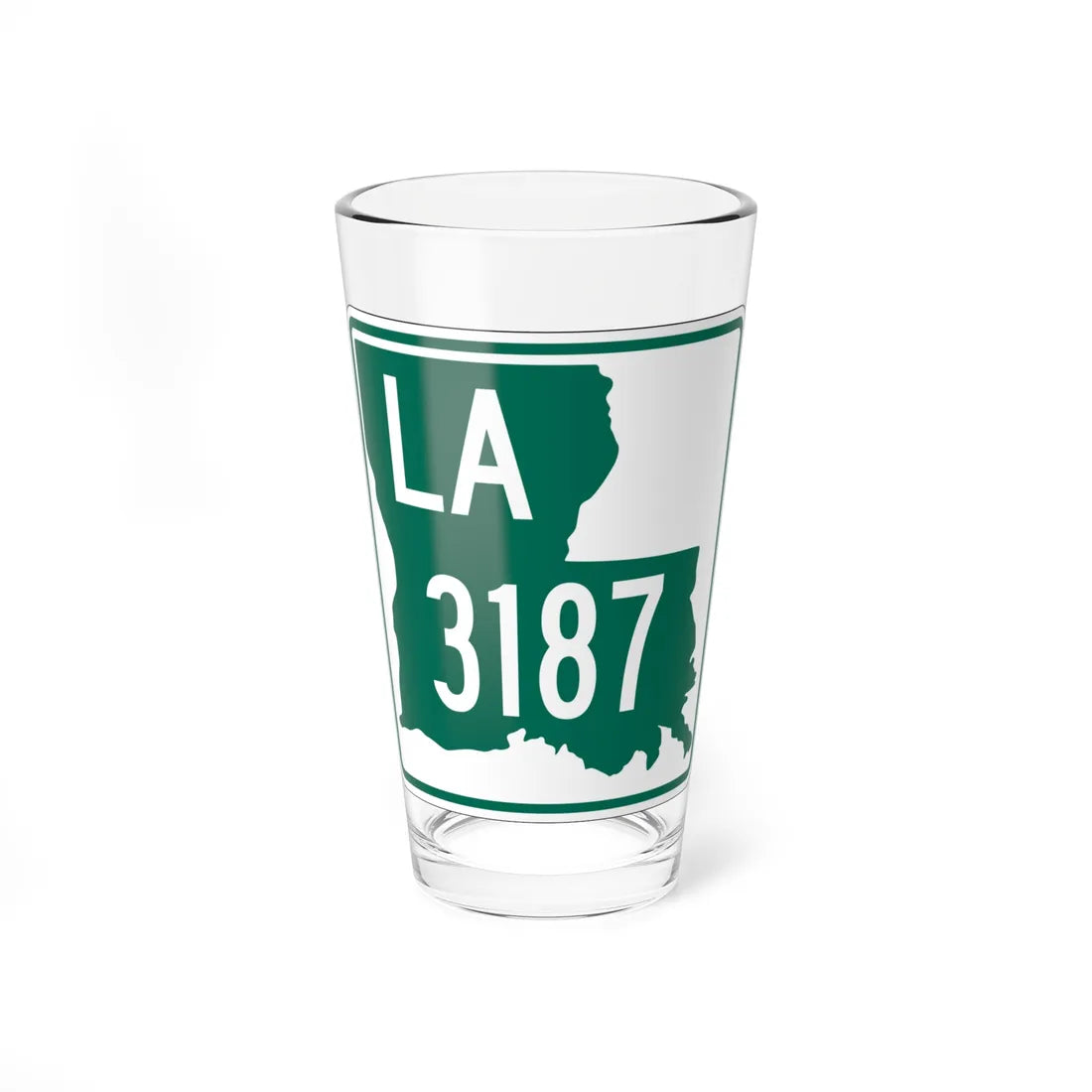 Louisiana 3187 (Louisiana) (Road Sign) Pint Glass 16oz - Go Mug Yourself