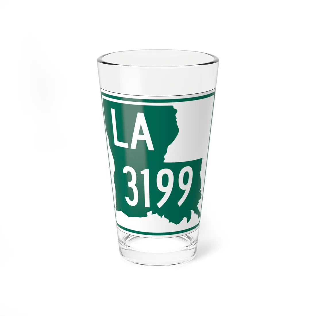 Louisiana 3199 (Louisiana) (Road Sign) Pint Glass 16oz 16oz - Go Mug Yourself