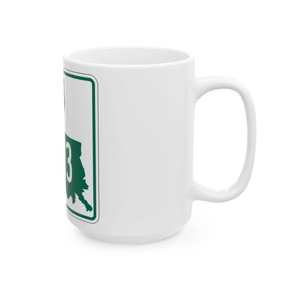 Louisiana 3213 (Louisiana) (Road Sign) White Coffee Mug - Go Mug Yourself
