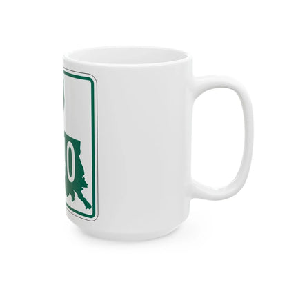 Louisiana 3240 (Louisiana) (Road Sign) White Coffee Mug - Go Mug Yourself