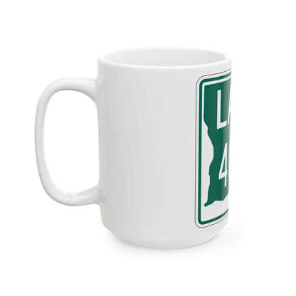 Louisiana 4062 (Louisiana) (Road Sign) White Coffee Mug - Go Mug Yourself