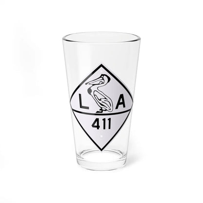 Louisiana 411 1924 (Louisiana) (Road Sign) Pint Glass 16oz 16oz - Go Mug Yourself