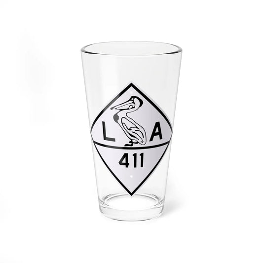 Louisiana 411 1924 (Louisiana) (Road Sign) Pint Glass 16oz 16oz - Go Mug Yourself