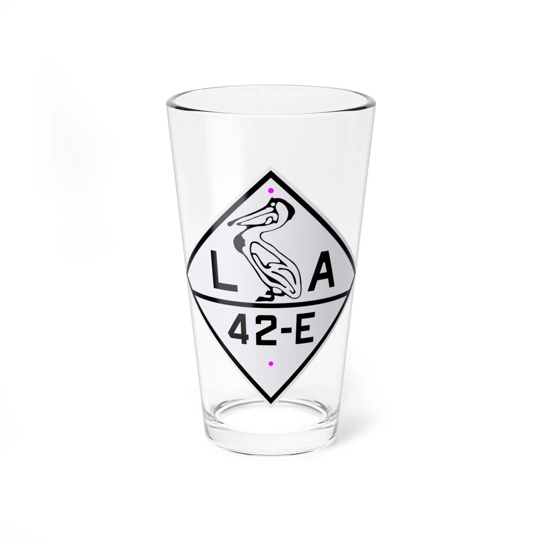 Louisiana 42-E 1924 (Louisiana) (Road Sign) Pint Glass 16oz 16oz - Go Mug Yourself