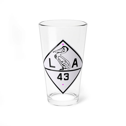 Louisiana 43 1924 (Louisiana) (Road Sign) Pint Glass 16oz 16oz - Go Mug Yourself