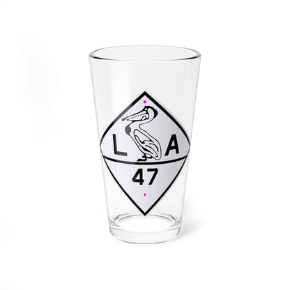 Louisiana 47 1924 (Louisiana) (Road Sign) Pint Glass 16oz 16oz - Go Mug Yourself