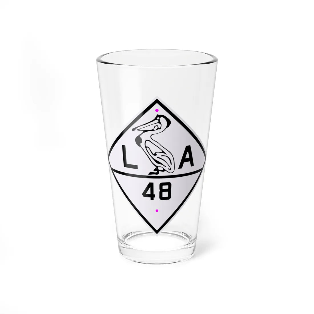 Louisiana 48 1924 (Louisiana) (Road Sign) Pint Glass 16oz 16oz - Go Mug Yourself