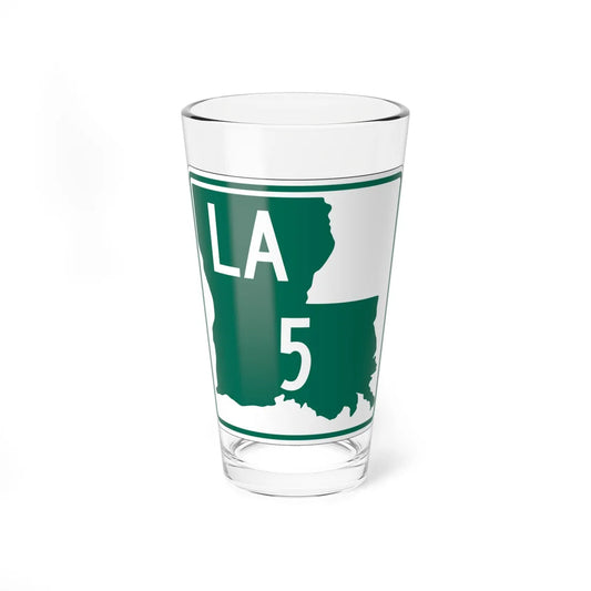 Louisiana 5 (Louisiana) (Road Sign) Pint Glass 16oz 16oz - Go Mug Yourself