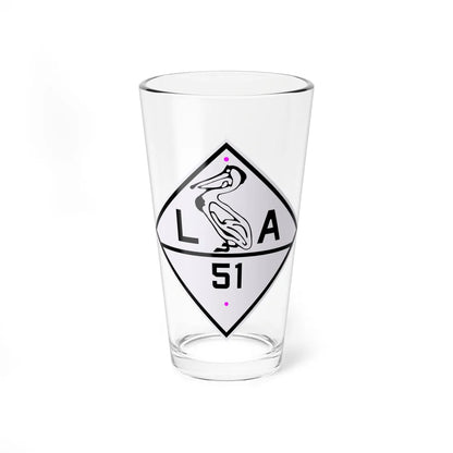 Louisiana 51 1924 (Louisiana) (Road Sign) Pint Glass 16oz 16oz - Go Mug Yourself