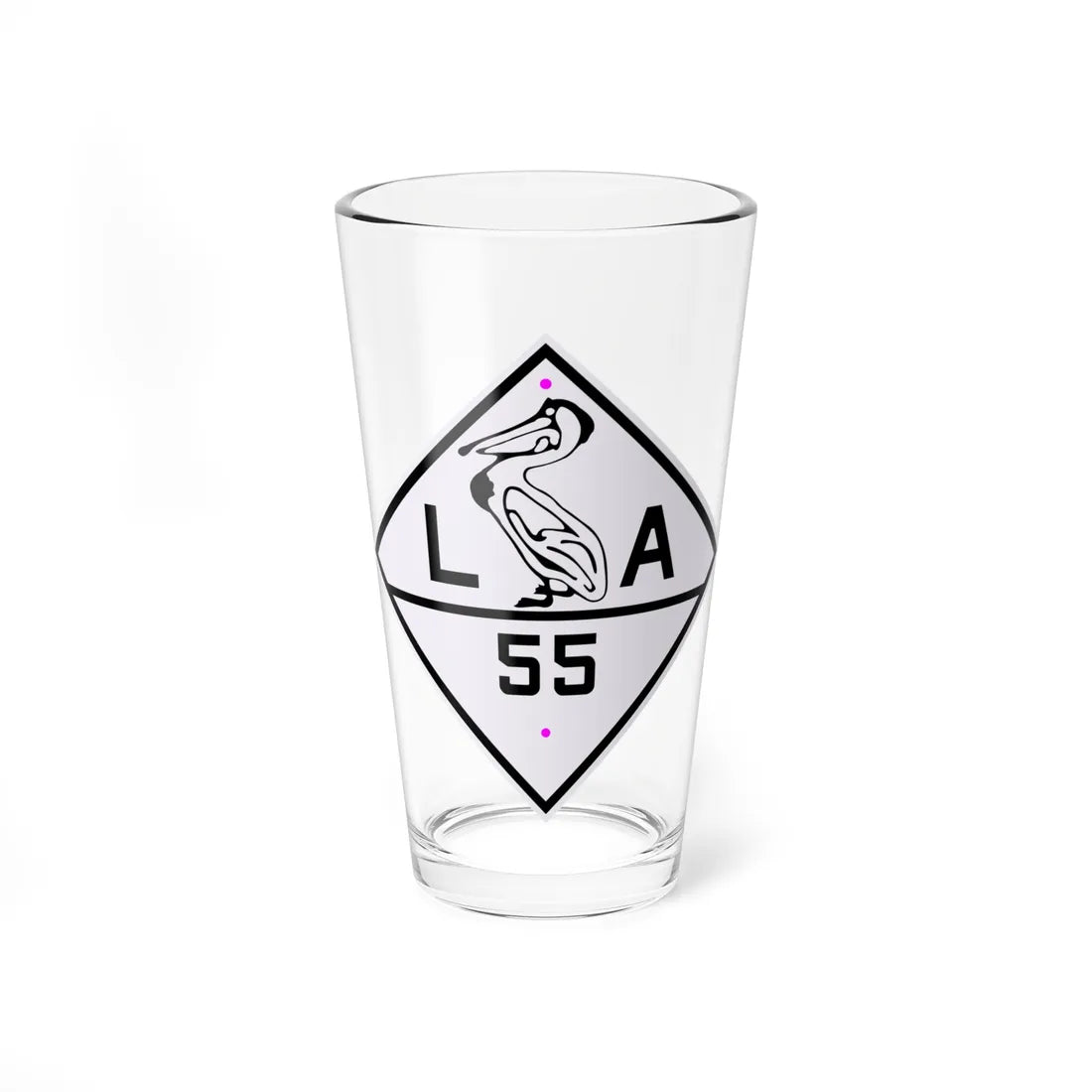 Louisiana 55 1924 (Louisiana) (Road Sign) Pint Glass 16oz 16oz - Go Mug Yourself