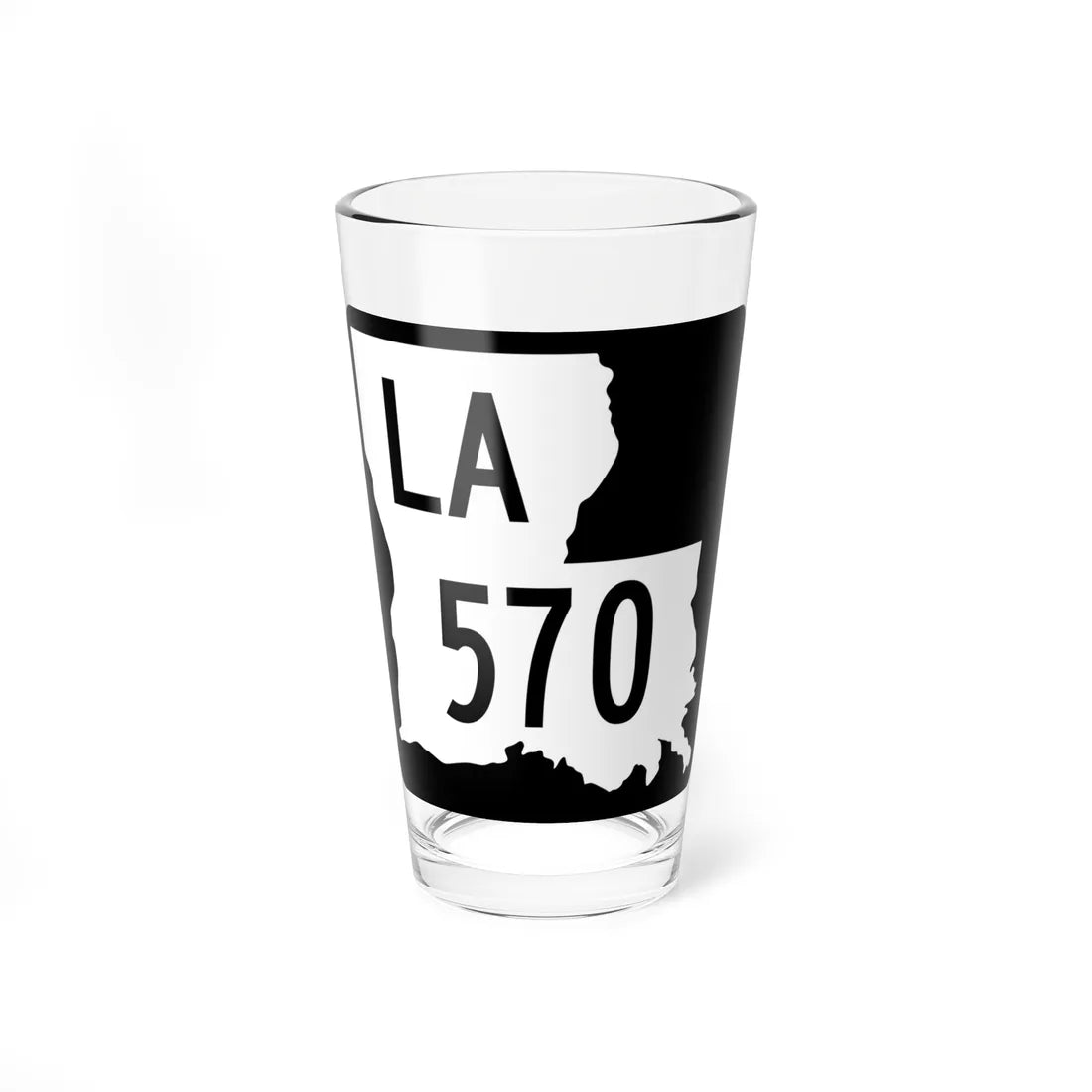 Louisiana 570 2008 (Louisiana) (Road Sign) Pint Glass 16oz - Go Mug Yourself