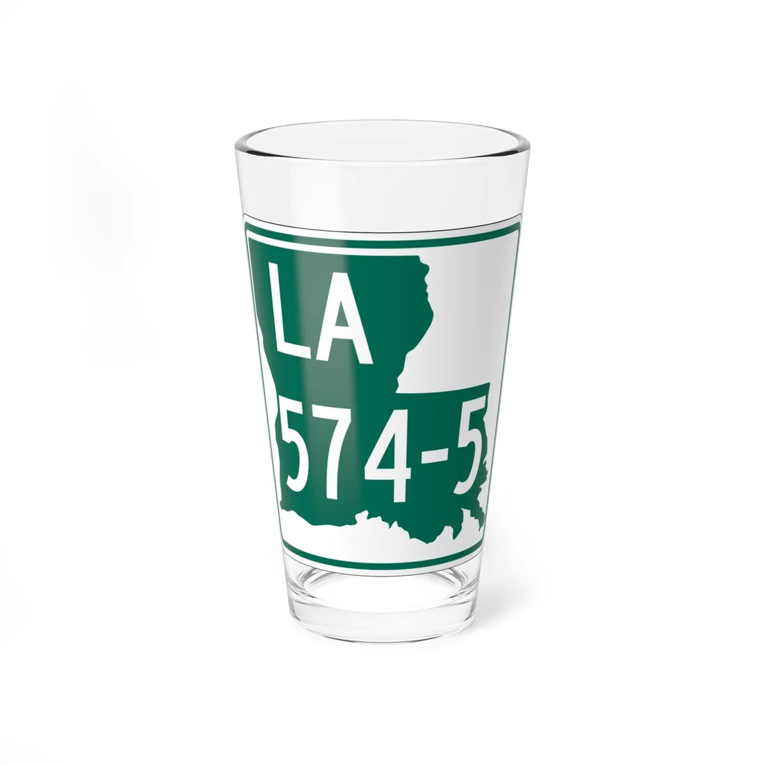 Louisiana 574-5 (Louisiana) (Road Sign) Pint Glass 16oz 16oz - Go Mug Yourself