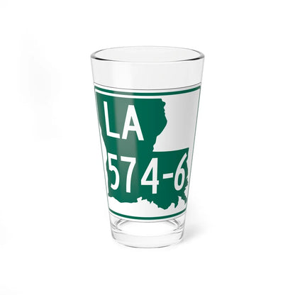 Louisiana 574-6 (Louisiana) (Road Sign) Pint Glass 16oz 16oz - Go Mug Yourself