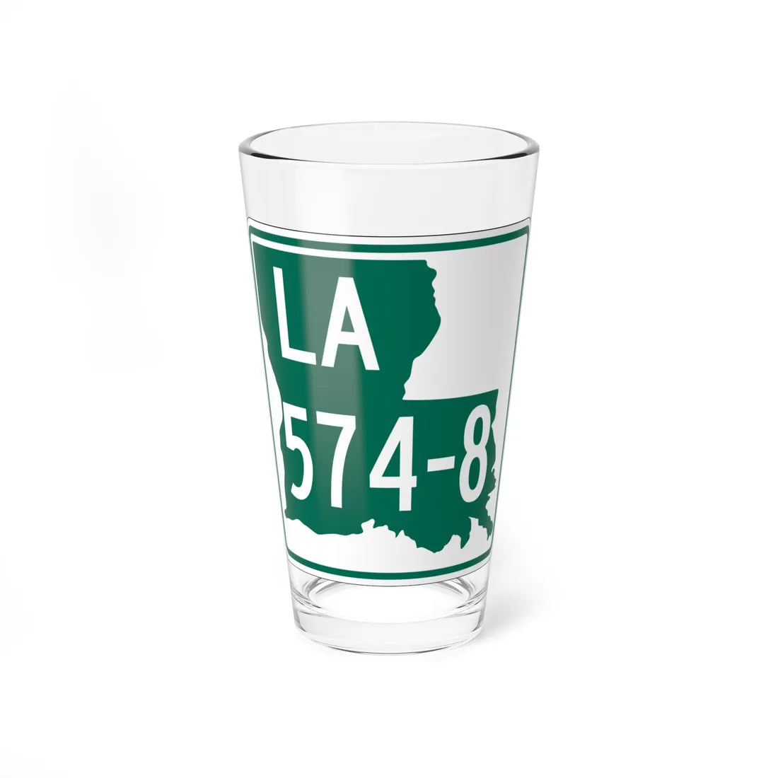 Louisiana 574-8 (Louisiana) (Road Sign) Pint Glass 16oz 16oz - Go Mug Yourself