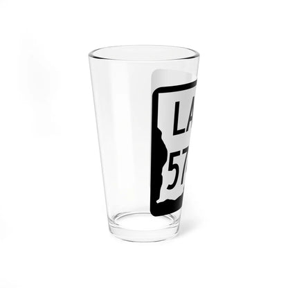 Louisiana 574-9 2008 (Louisiana) (Road Sign) Pint Glass 16oz - Go Mug Yourself