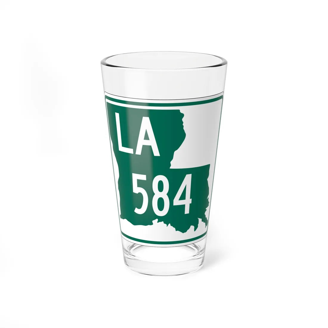 Louisiana 584 (Louisiana) (Road Sign) Pint Glass 16oz - Go Mug Yourself
