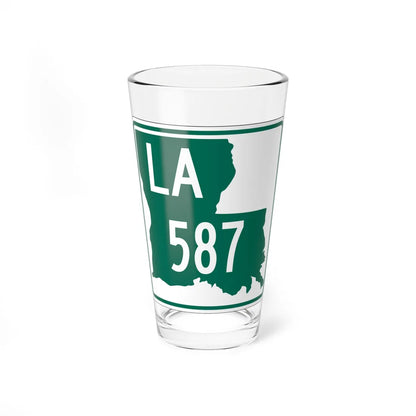 Louisiana 587 (Louisiana) (Road Sign) Pint Glass 16oz 16oz - Go Mug Yourself