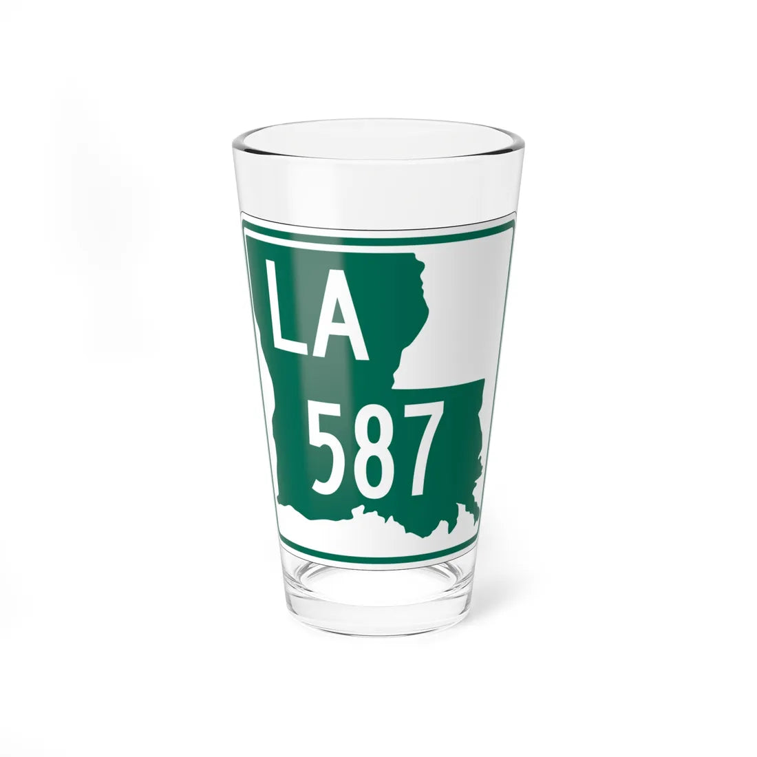 Louisiana 587 (Louisiana) (Road Sign) Pint Glass 16oz - Go Mug Yourself