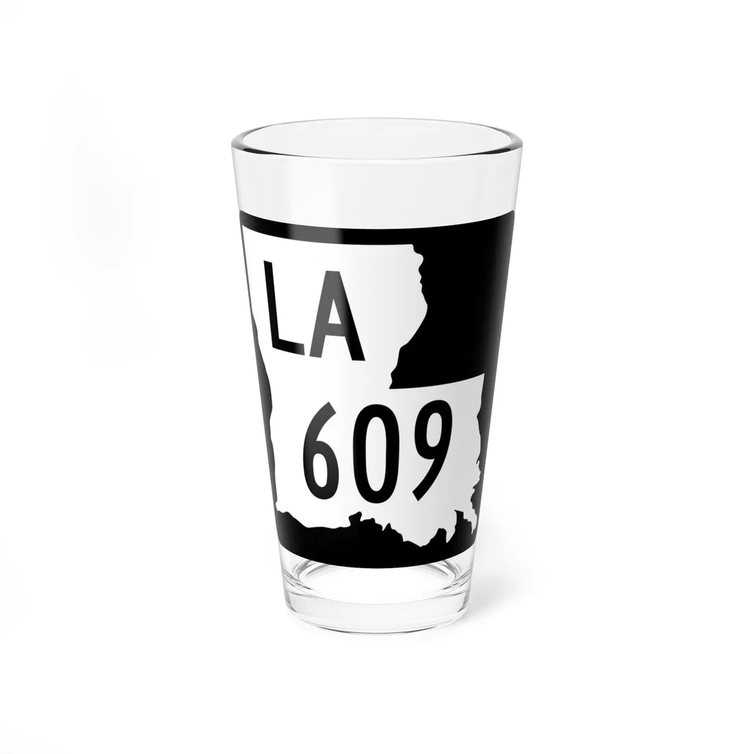 Louisiana 609 2008 (Louisiana) (Road Sign) Pint Glass 16oz - Go Mug Yourself