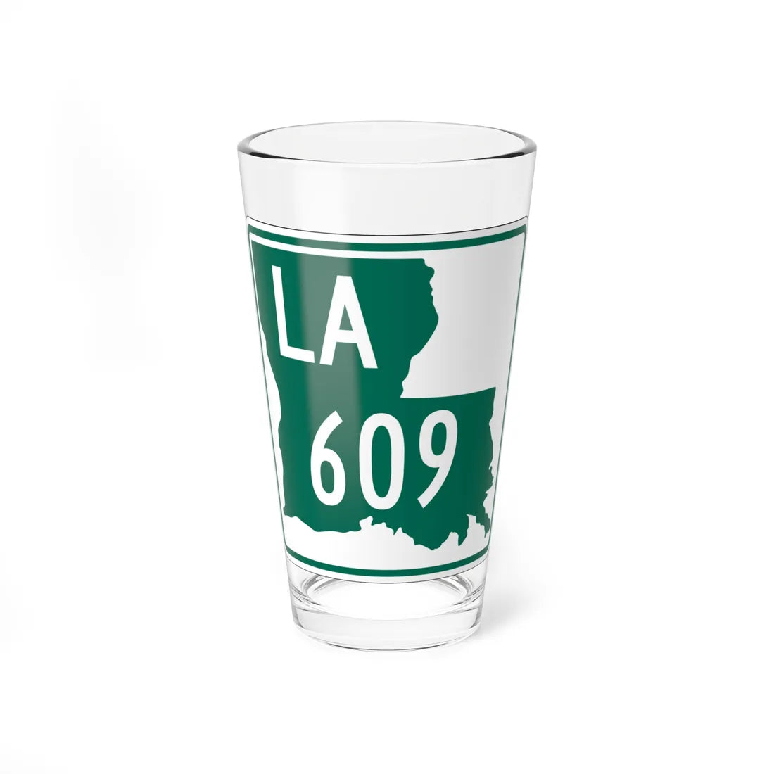Louisiana 609 (Louisiana) (Road Sign) Pint Glass 16oz 16oz - Go Mug Yourself