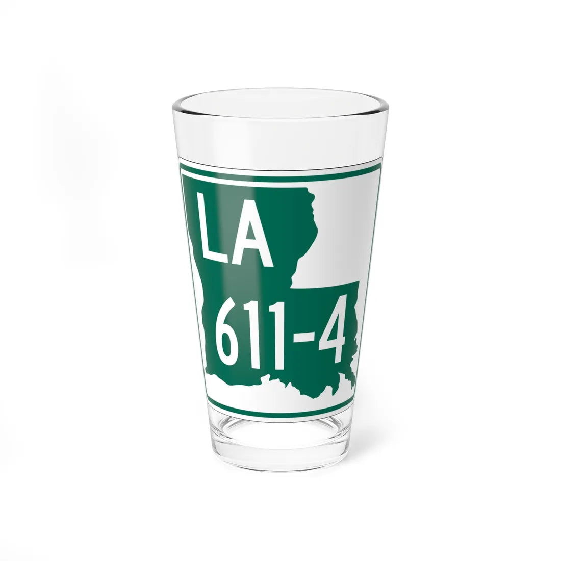 Louisiana 611-4 (Louisiana) (Road Sign) Pint Glass 16oz - Go Mug Yourself