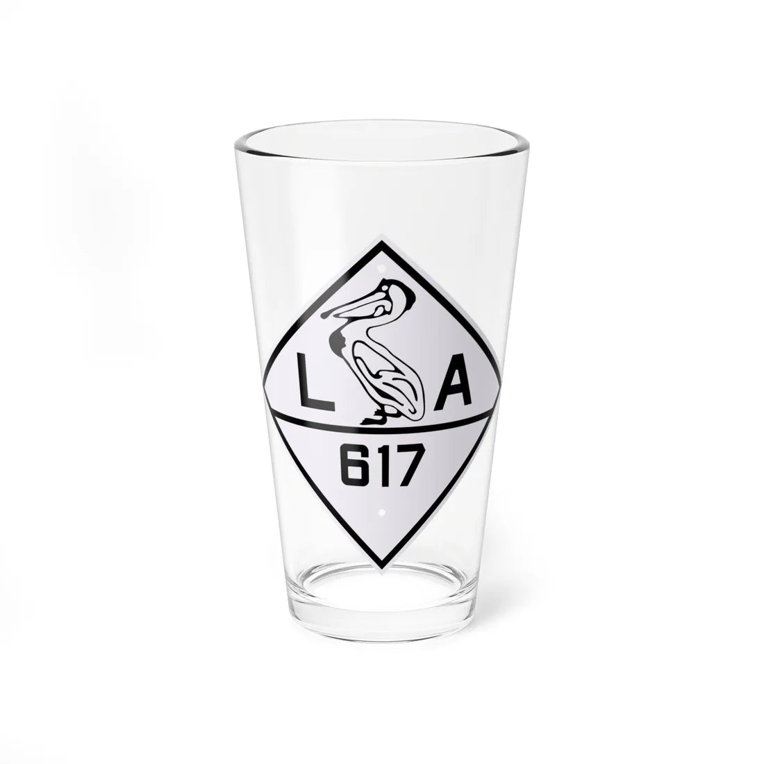 Louisiana 617 1924 (Louisiana) (Road Sign) Pint Glass 16oz 16oz - Go Mug Yourself