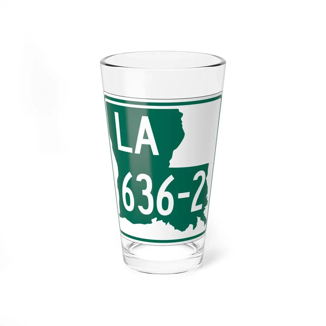 Louisiana 636-2 (Louisiana) (Road Sign) Pint Glass 16oz 16oz - Go Mug Yourself