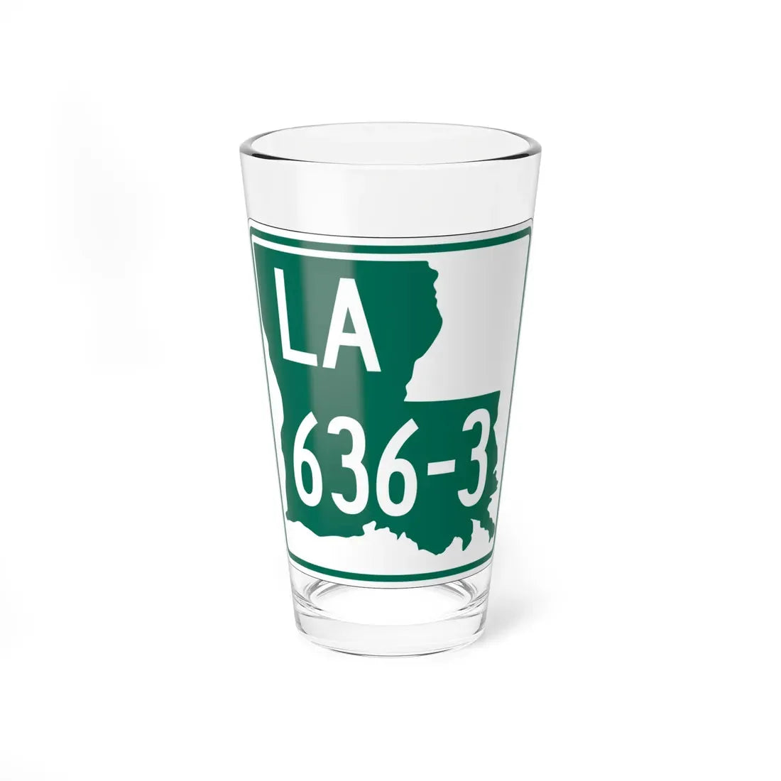 Louisiana 636-3 (Louisiana) (Road Sign) Pint Glass 16oz 16oz - Go Mug Yourself