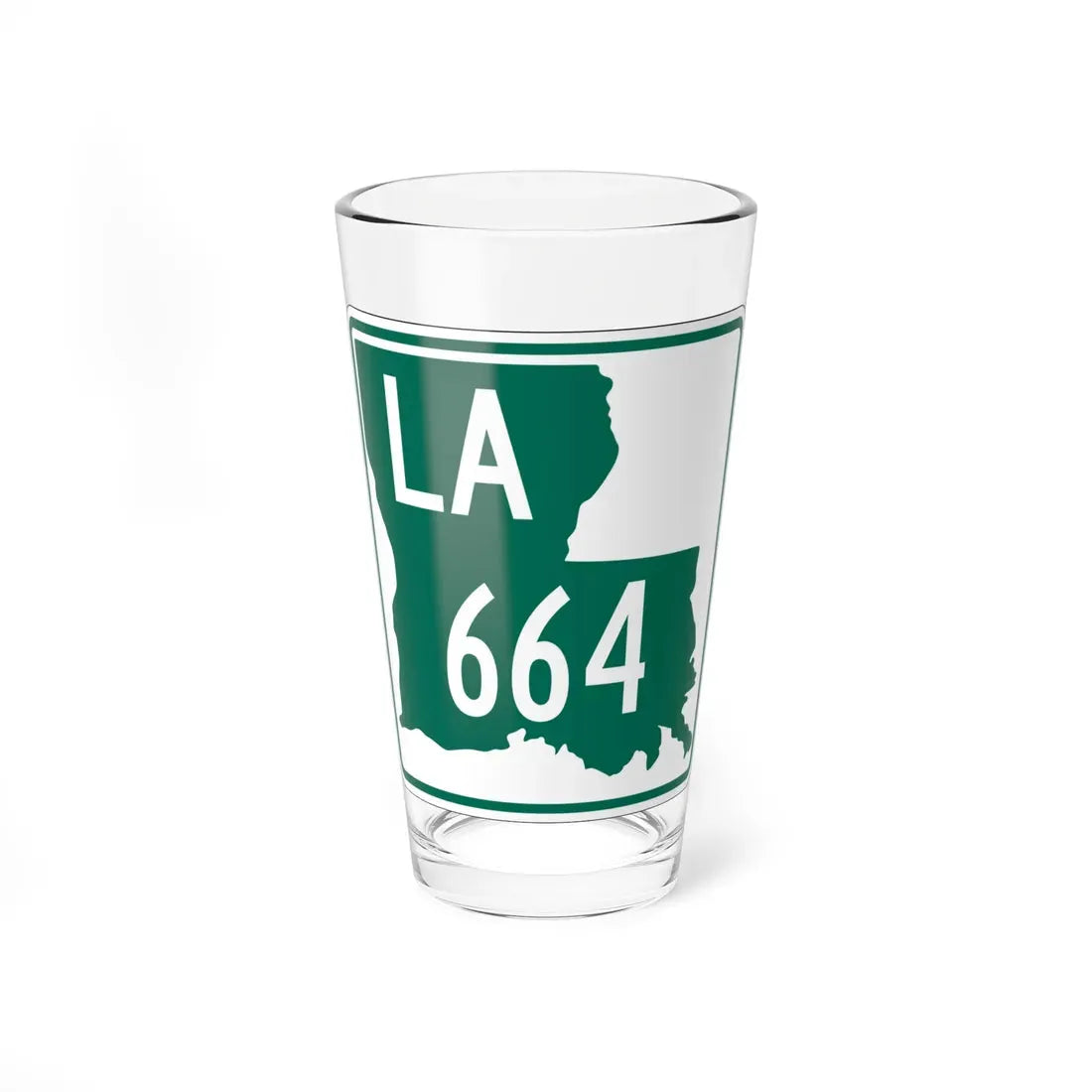 Louisiana 664 (Louisiana) (Road Sign) Pint Glass 16oz 16oz - Go Mug Yourself
