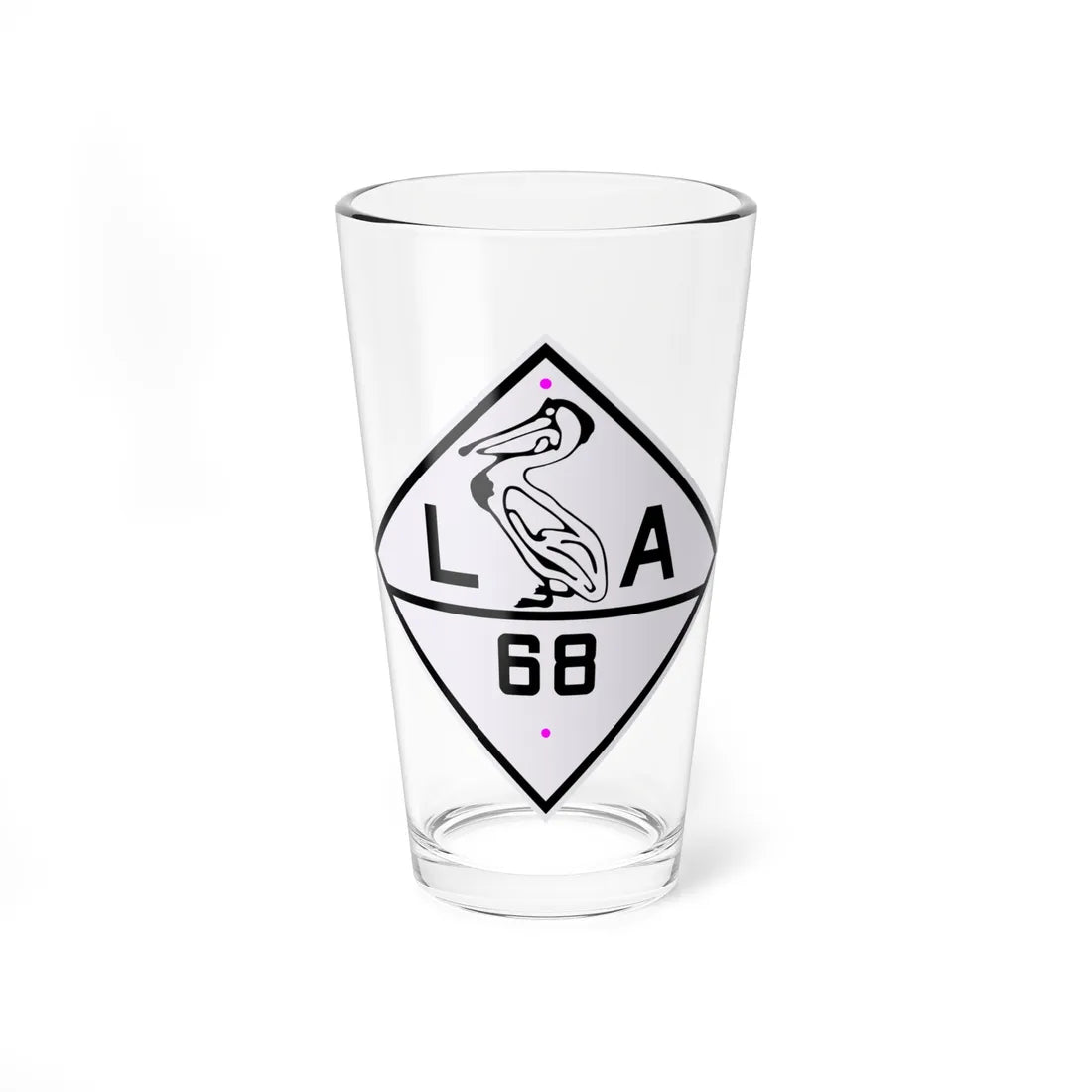 Louisiana 68 1924 (Louisiana) (Road Sign) Pint Glass 16oz 16oz - Go Mug Yourself