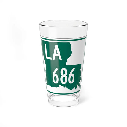 Louisiana 686 (Louisiana) (Road Sign) Pint Glass 16oz - Go Mug Yourself