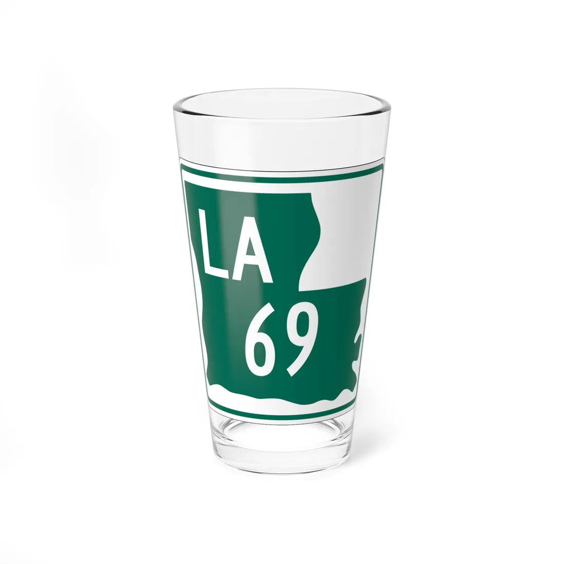 Louisiana 69 1955 (Louisiana) (Road Sign) Pint Glass 16oz 16oz - Go Mug Yourself