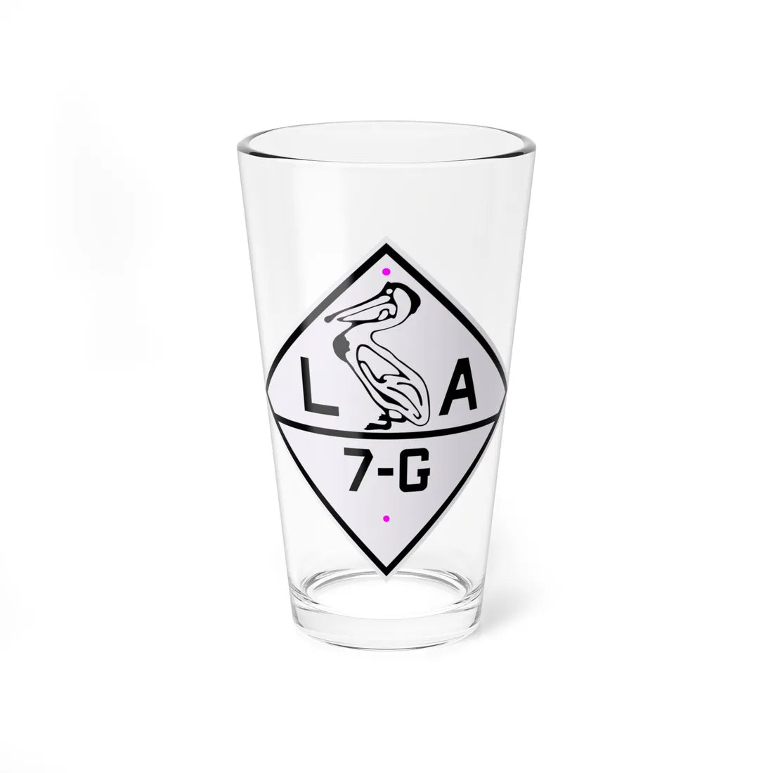 Louisiana 7-G 1924 (Louisiana) (Road Sign) Pint Glass 16oz 16oz - Go Mug Yourself
