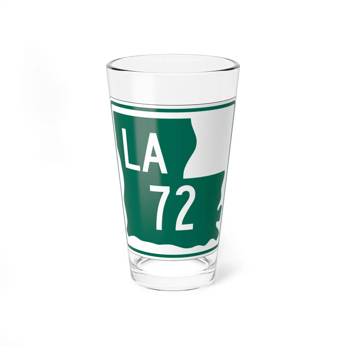 Louisiana 72 1955 (Louisiana) (Road Sign) Pint Glass 16oz 16oz - Go Mug Yourself