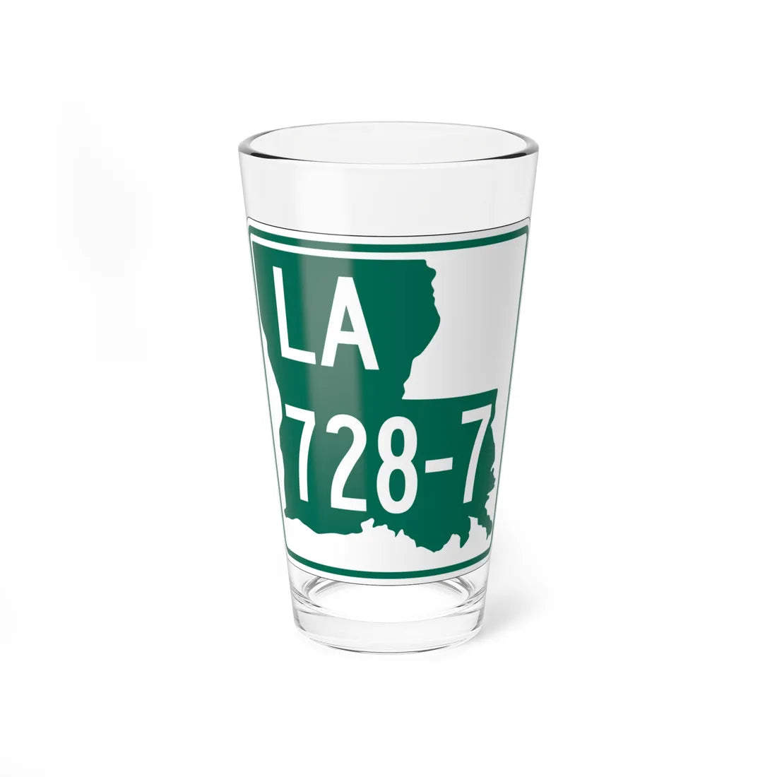 Louisiana 728-7 (Louisiana) (Road Sign) Pint Glass 16oz 16oz - Go Mug Yourself