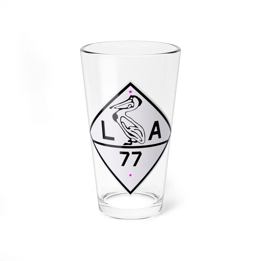 Louisiana 77 1924 (Louisiana) (Road Sign) Pint Glass 16oz 16oz - Go Mug Yourself