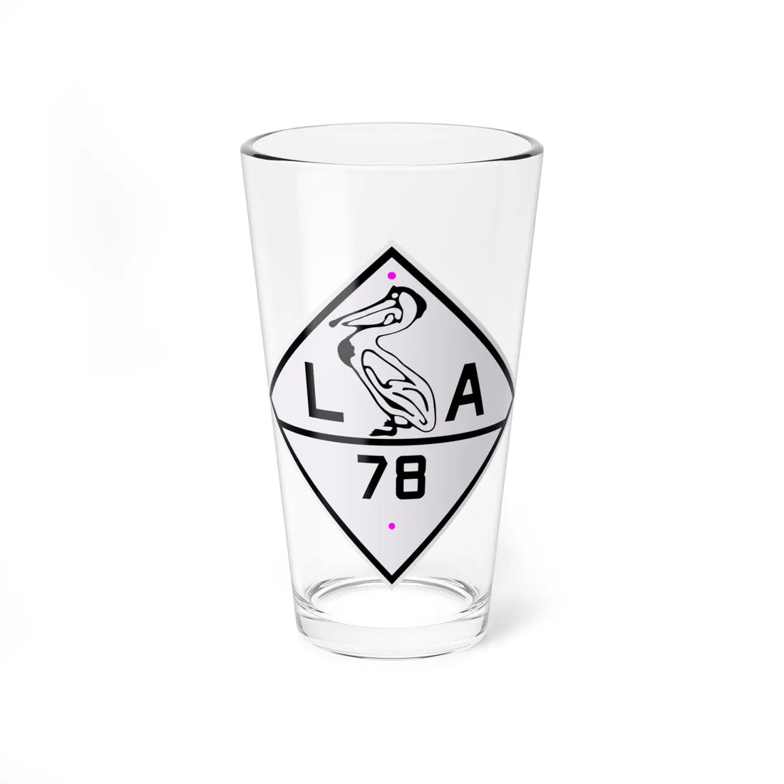 Louisiana 78 1924 (Louisiana) (Road Sign) Pint Glass 16oz 16oz - Go Mug Yourself