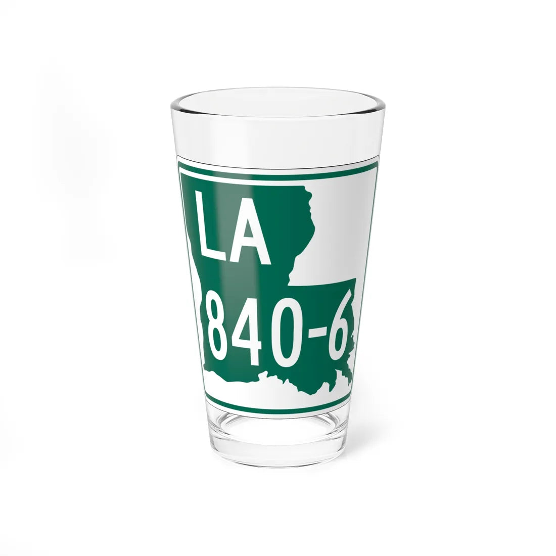 Louisiana 840-6 (Louisiana) (Road Sign) Pint Glass 16oz 16oz - Go Mug Yourself