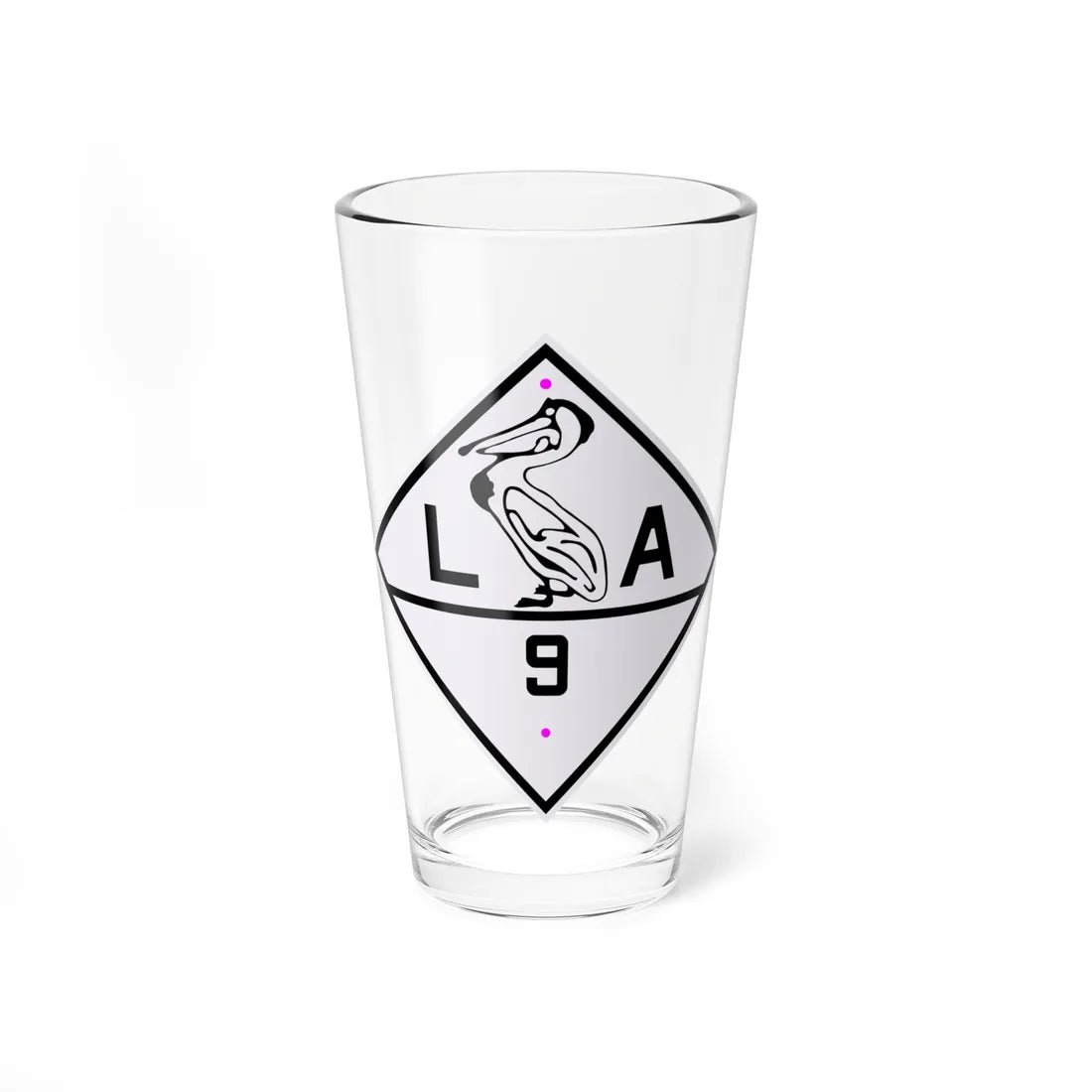 Louisiana 9 1924 (Louisiana) (Road Sign) Pint Glass 16oz 16oz - Go Mug Yourself