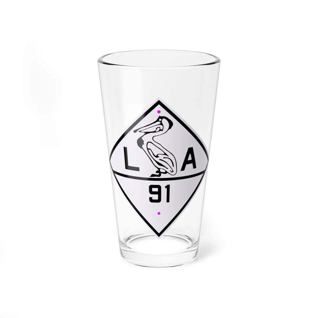 Louisiana 91 1924 (Louisiana) (Road Sign) Pint Glass 16oz 16oz - Go Mug Yourself