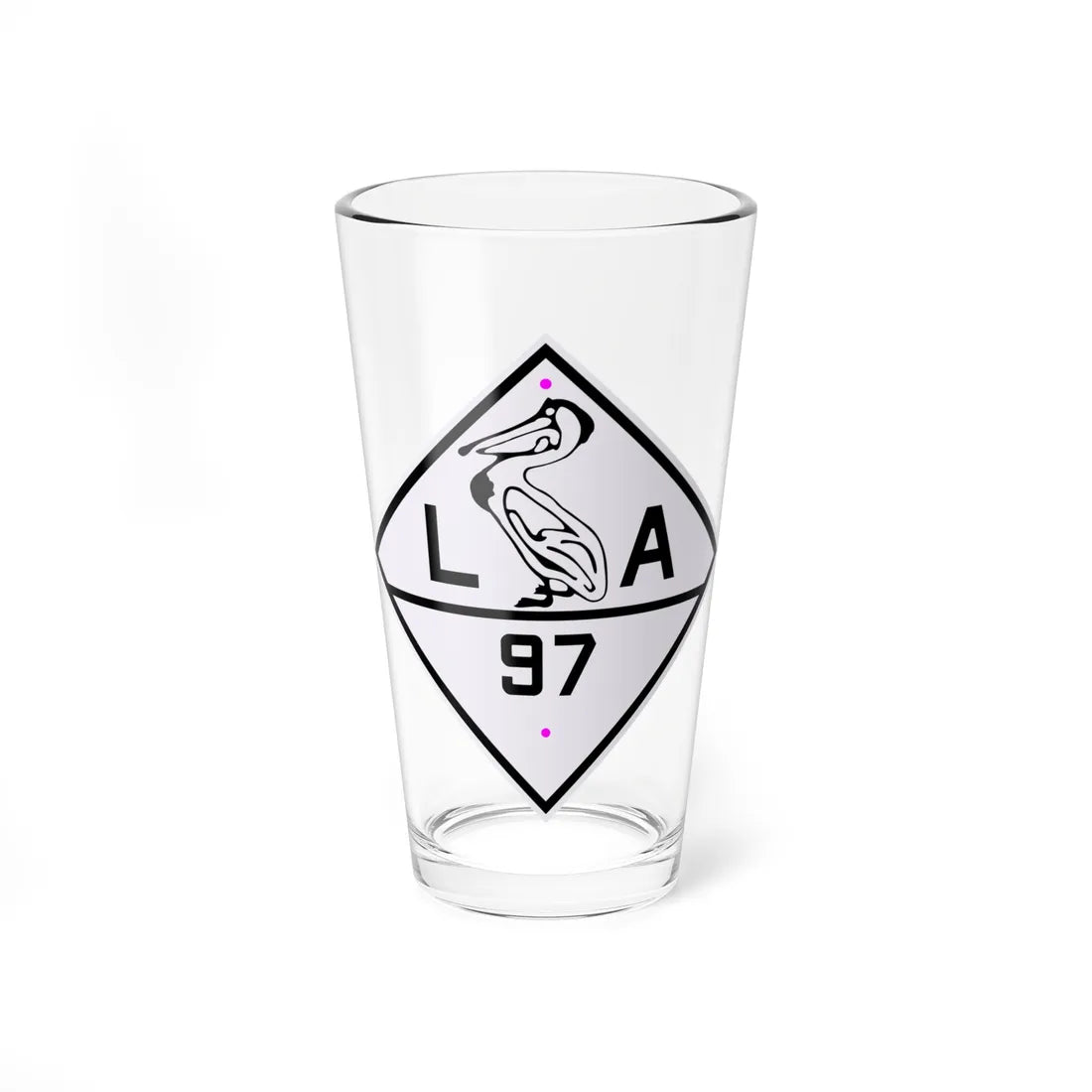 Louisiana 97 1924 (Louisiana) (Road Sign) Pint Glass 16oz 16oz - Go Mug Yourself
