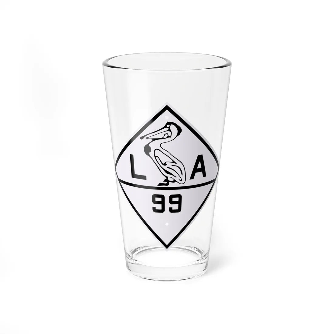 Louisiana 99 1924 (Louisiana) (Road Sign) Pint Glass 16oz 16oz - Go Mug Yourself