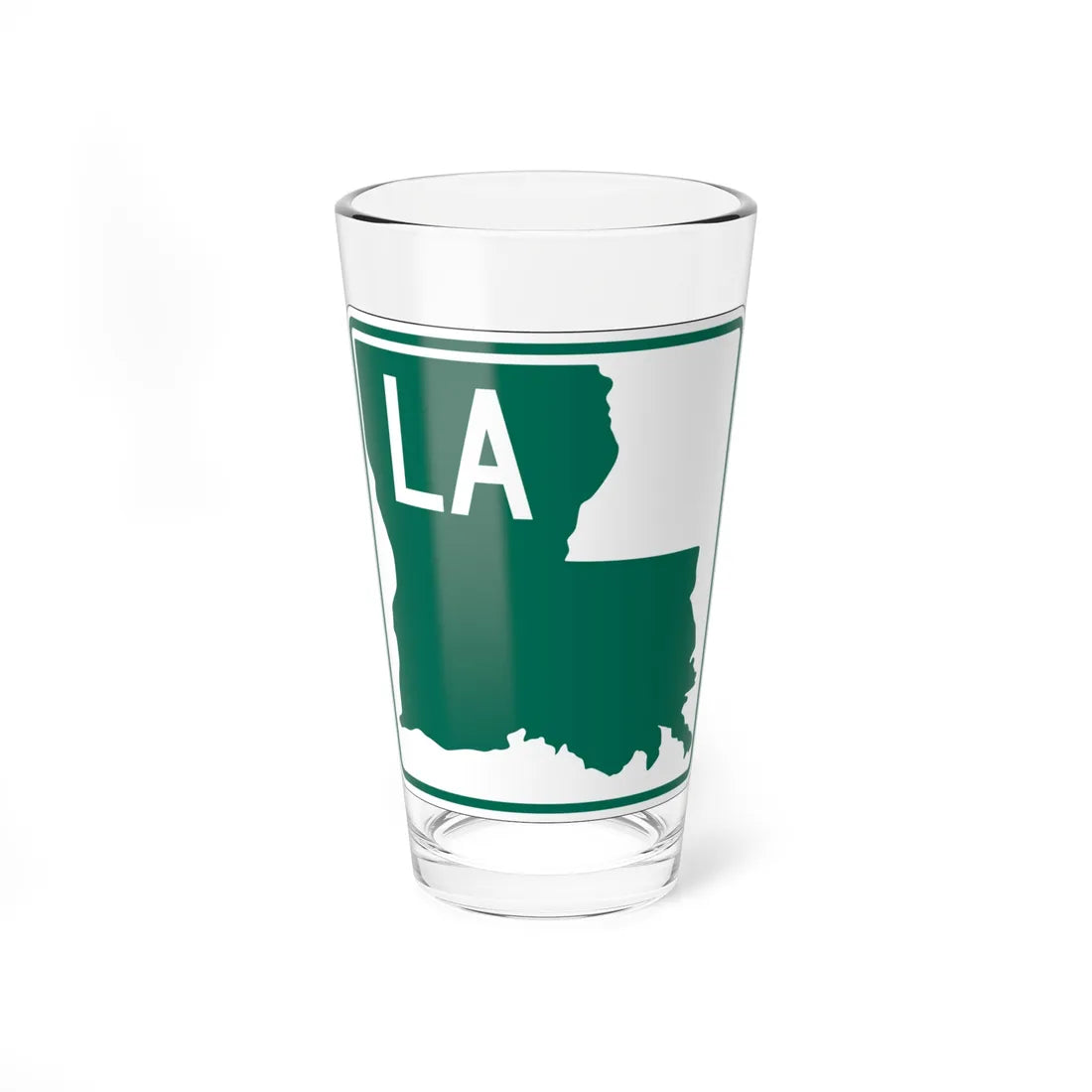 Louisiana blank (Louisiana) (Road Sign) Pint Glass 16oz - Go Mug Yourself
