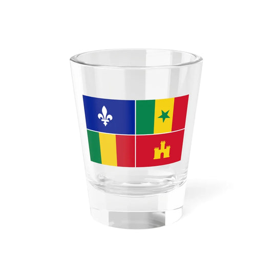 Louisiana Creole Flag (United States) Shot Glass 1.5oz 1.5oz - Go Mug Yourself