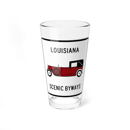 Louisiana-Scenic-Byways (Louisiana) (Road Sign) Pint Glass 16oz - Go Mug Yourself
