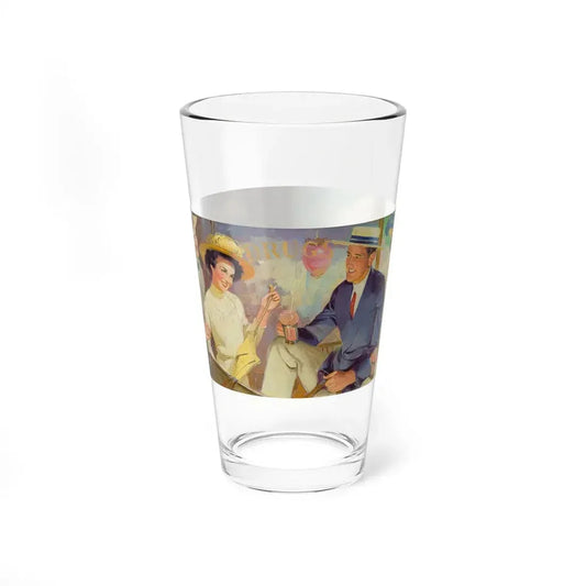 Lounging Couples - Pint Glass 16oz 16oz - Go Mug Yourself
